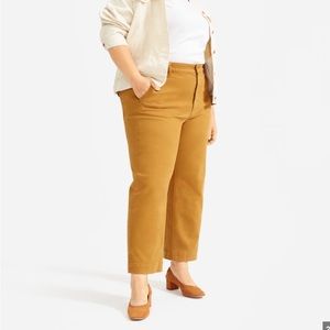 Everlane Straight Leg Crop size 6 short Golden Brown